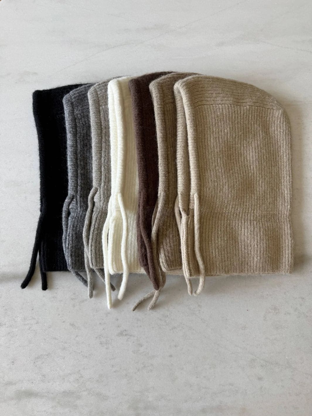 Fuzzy Alpaca Balaclava - Brown - Image 4