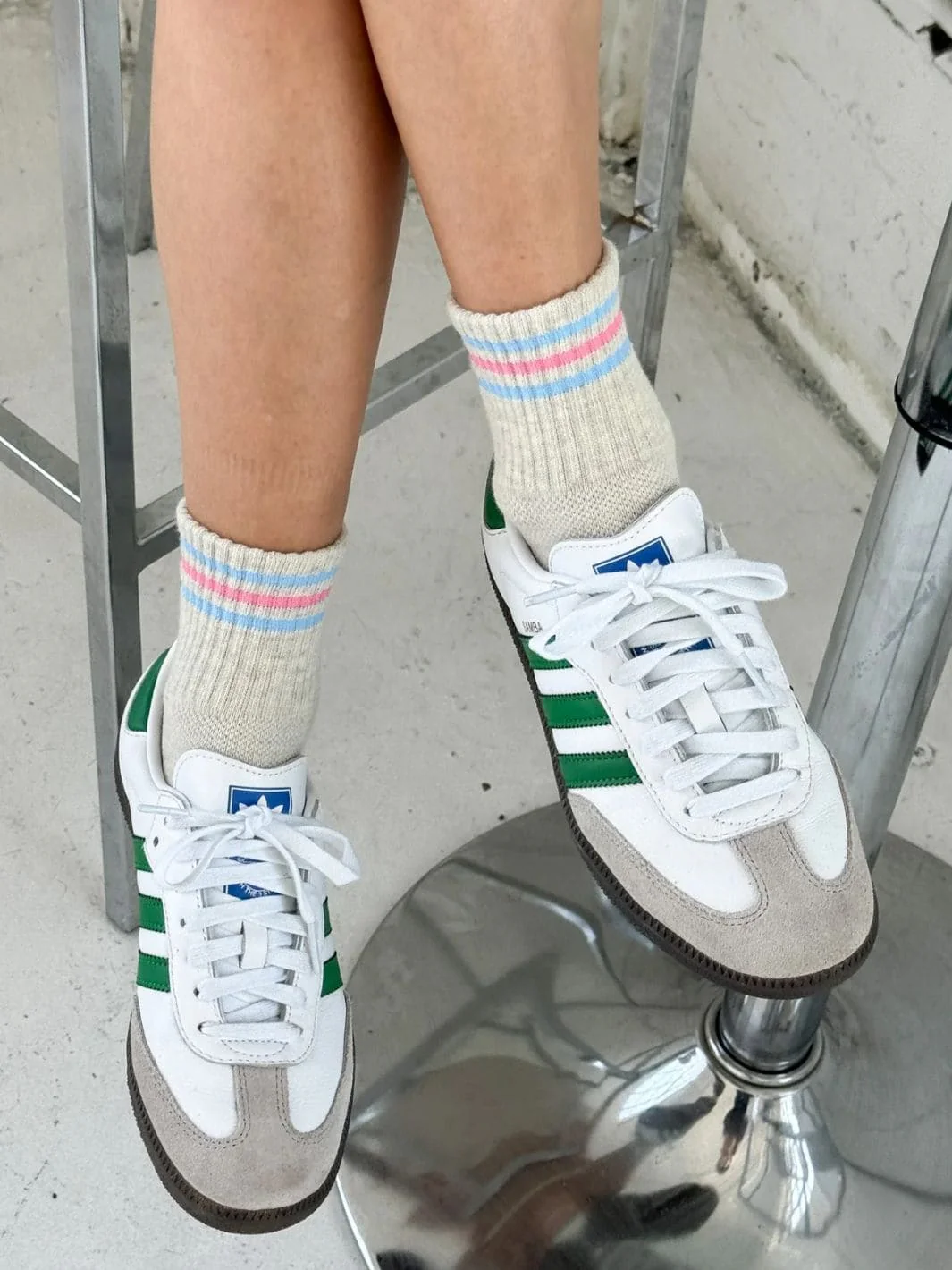 Girlfriend Sock - Bright Grey - Image 2
