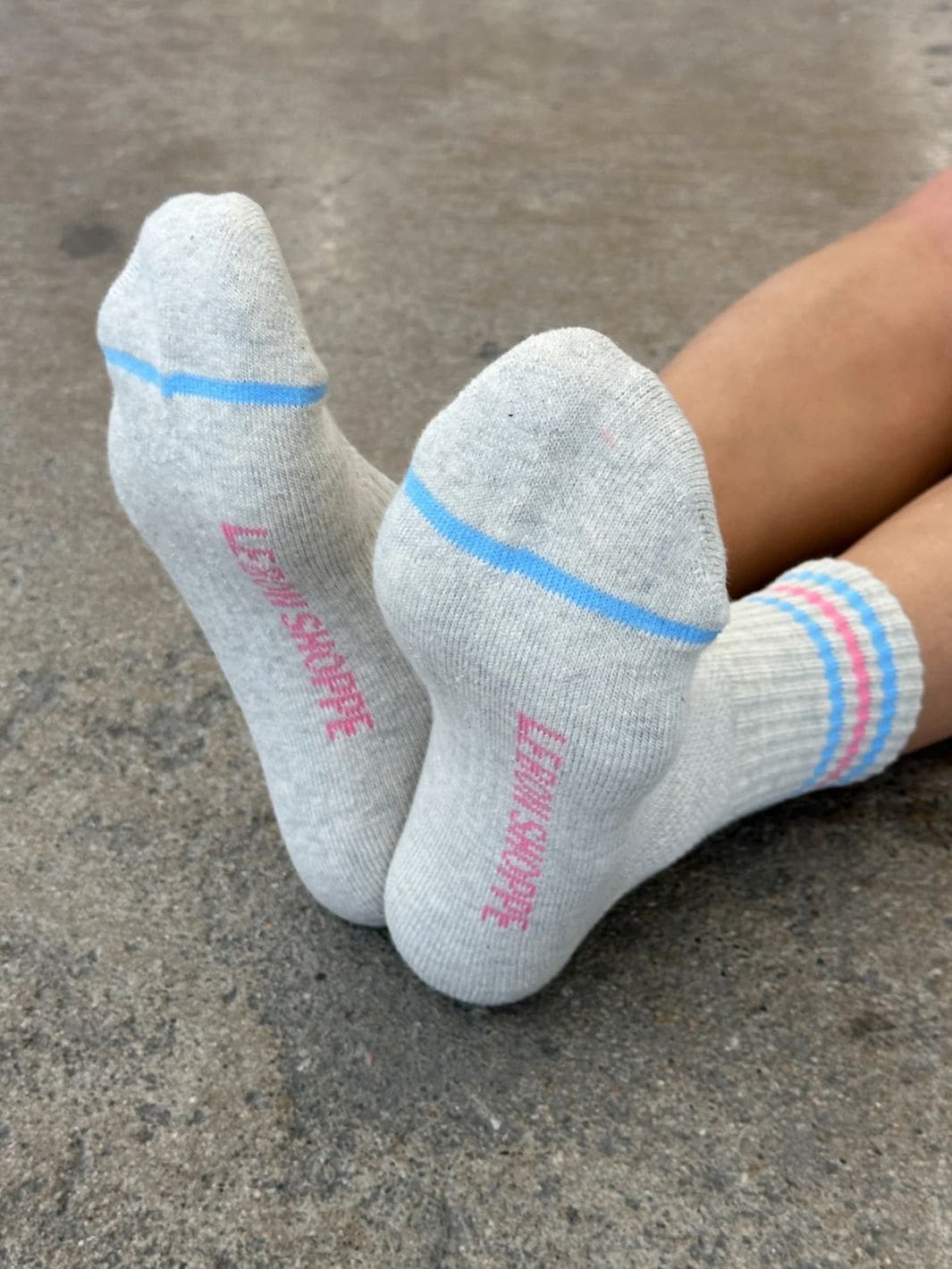 Girlfriend Sock - Bright Grey - Image 3