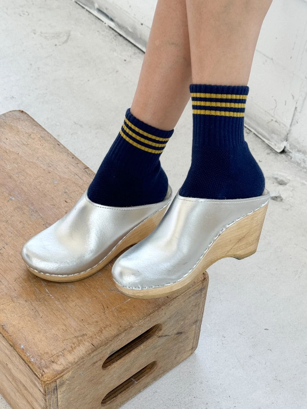 Girlfriend Sock - Navy - Image 3