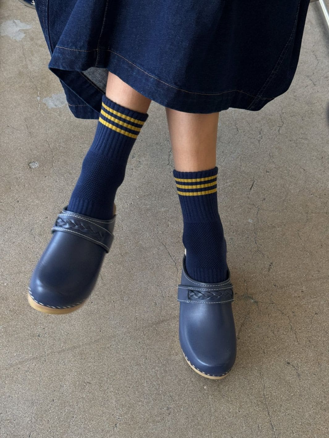 Girlfriend Sock - Navy - Image 4