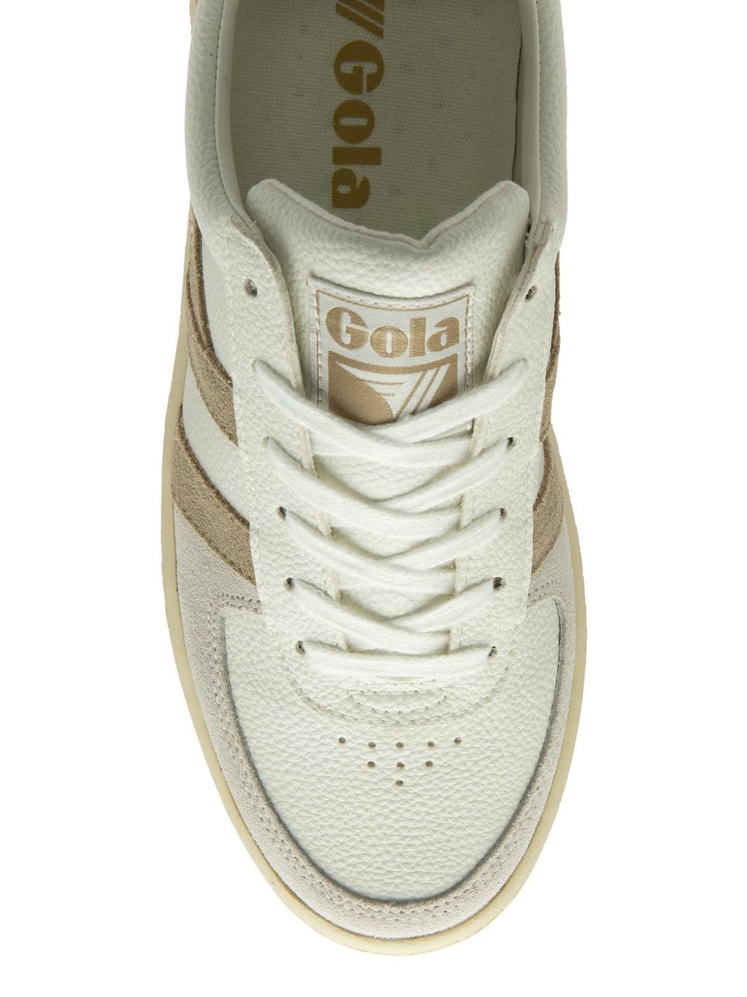 Gola Classics Women's Recycled Grandslam Trident Sneakers - White/Bone/Flax - Image 5