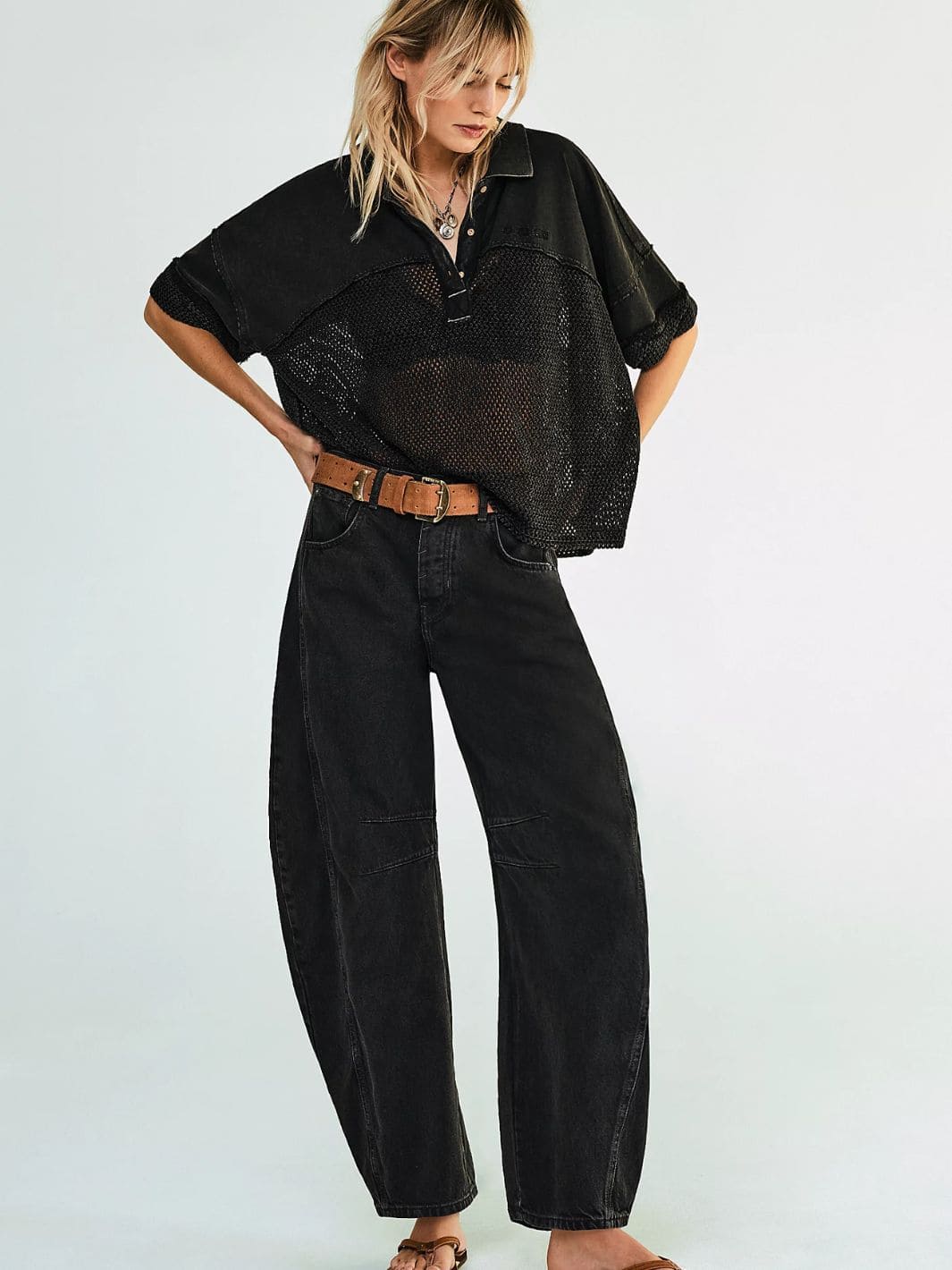 Good Luck Mid-Rise Barrel Jeans - Soundwave - Image 4
