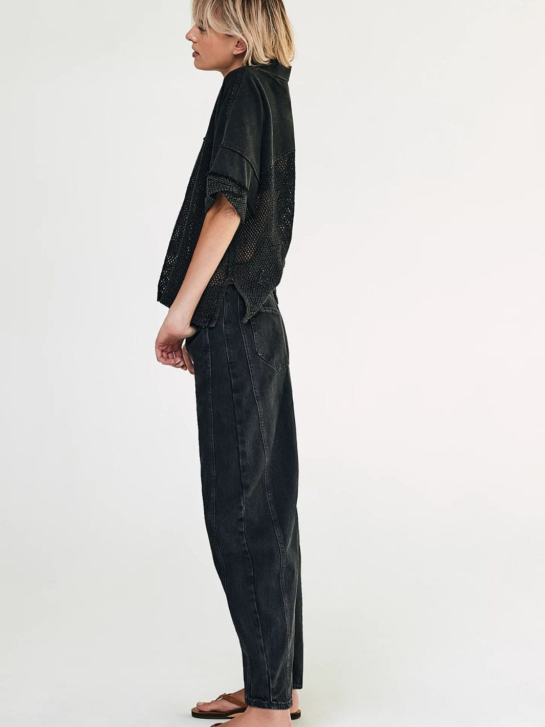 Good Luck Mid-Rise Barrel Jeans - Soundwave - Image 6