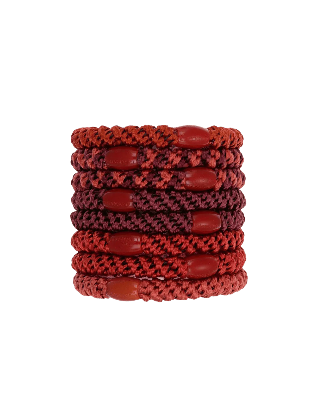 Grab & Go Ponytail Holders 8 Pack - Pomegranate