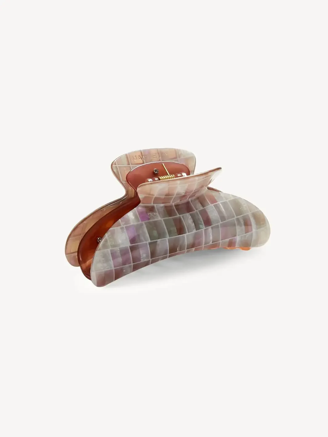 Grande Heirloom Claw in Brown Shell Checker - Image 2