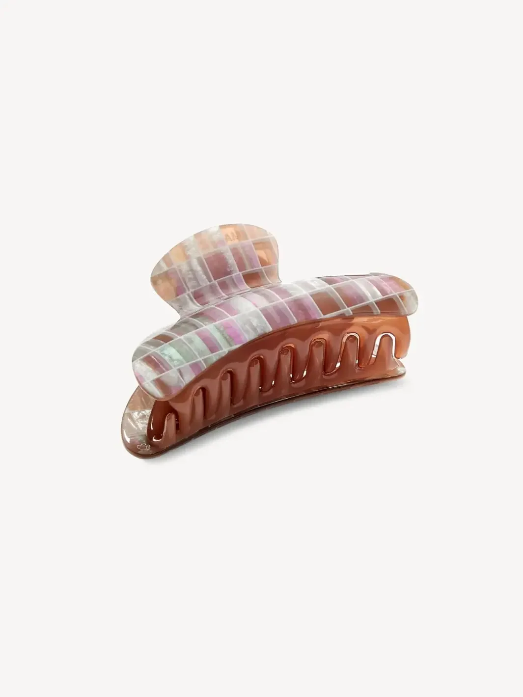 Grande Heirloom Claw in Brown Shell Checker - Image 3