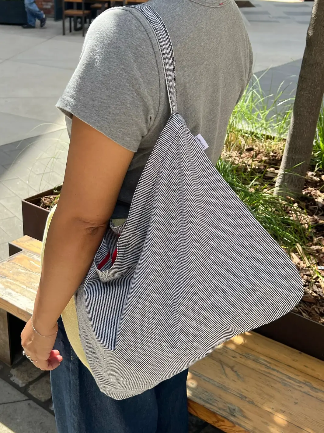 Happy Carry Bag - Blue Stripe - Image 2