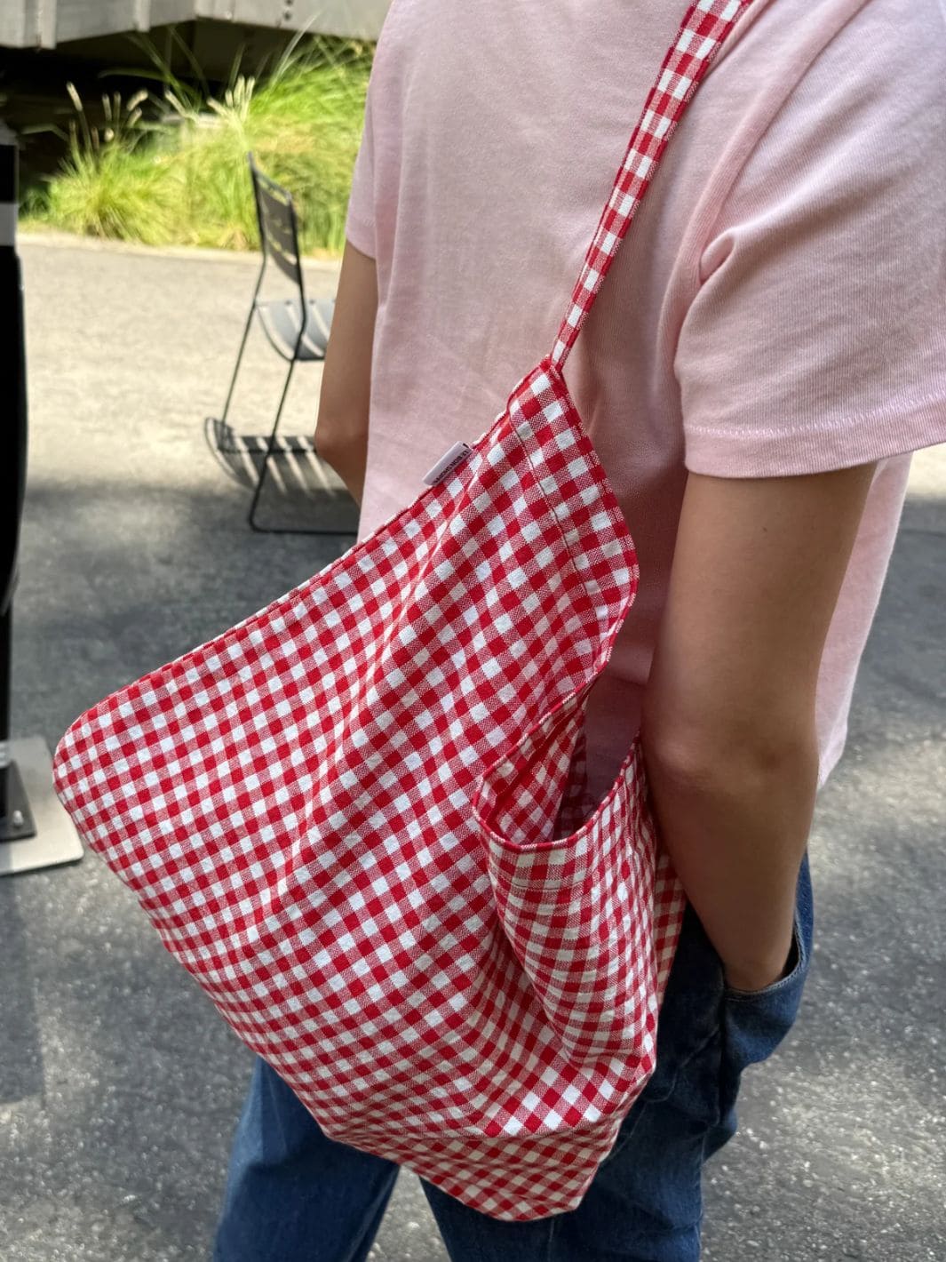 Happy Carry Bag - Red Gingham - Image 2