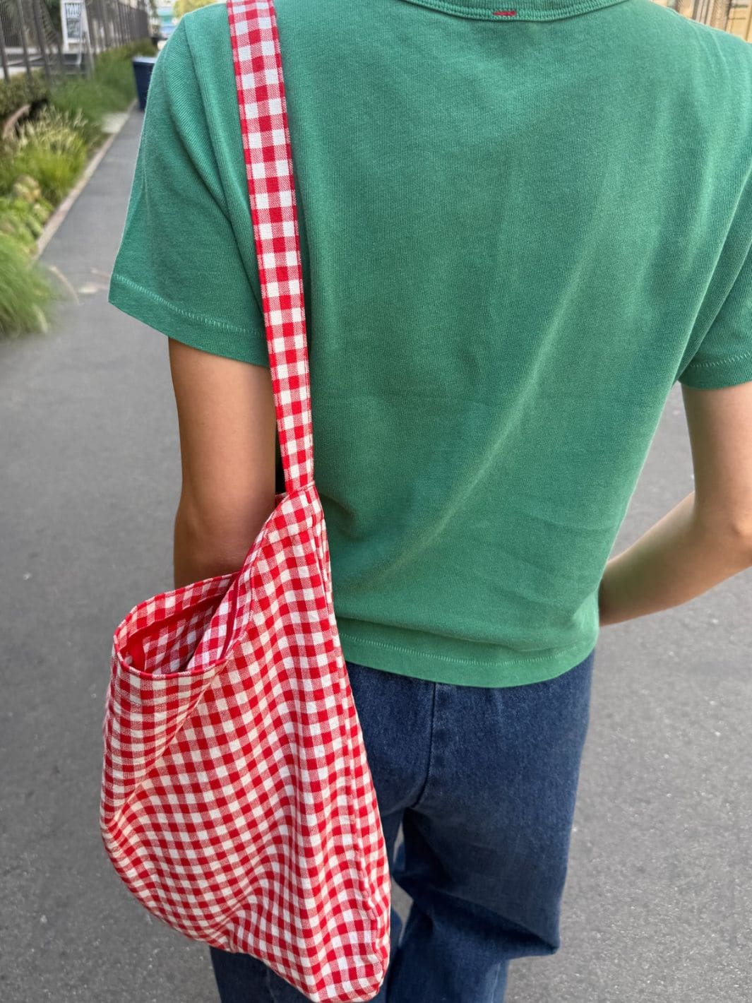 Happy Carry Bag - Red Gingham - Image 3