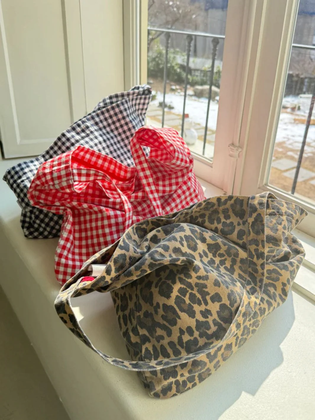 Happy Carry Bag - Red Gingham - Image 6