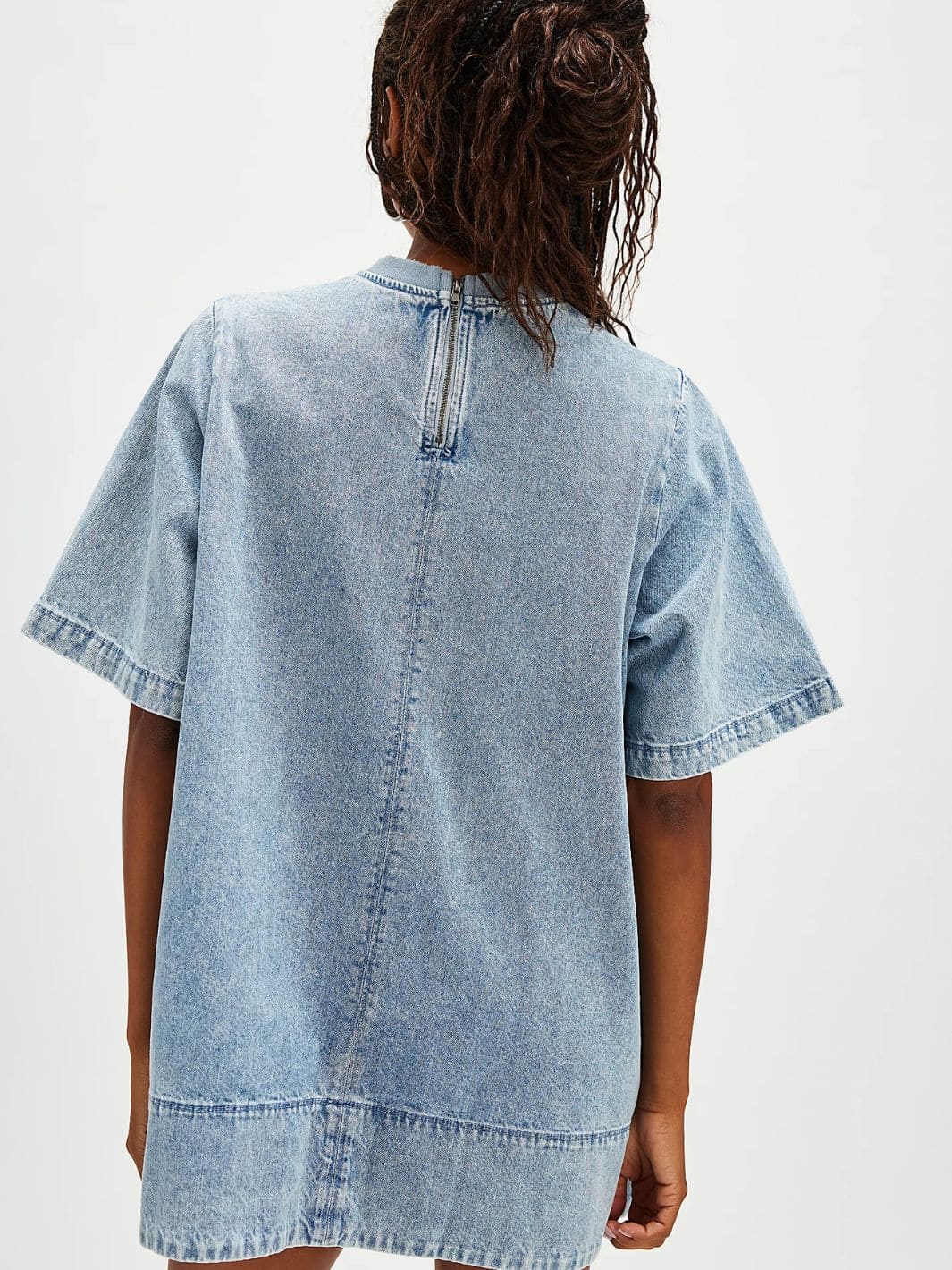 Harlow Mini Dress - Ocean Blue - Image 4