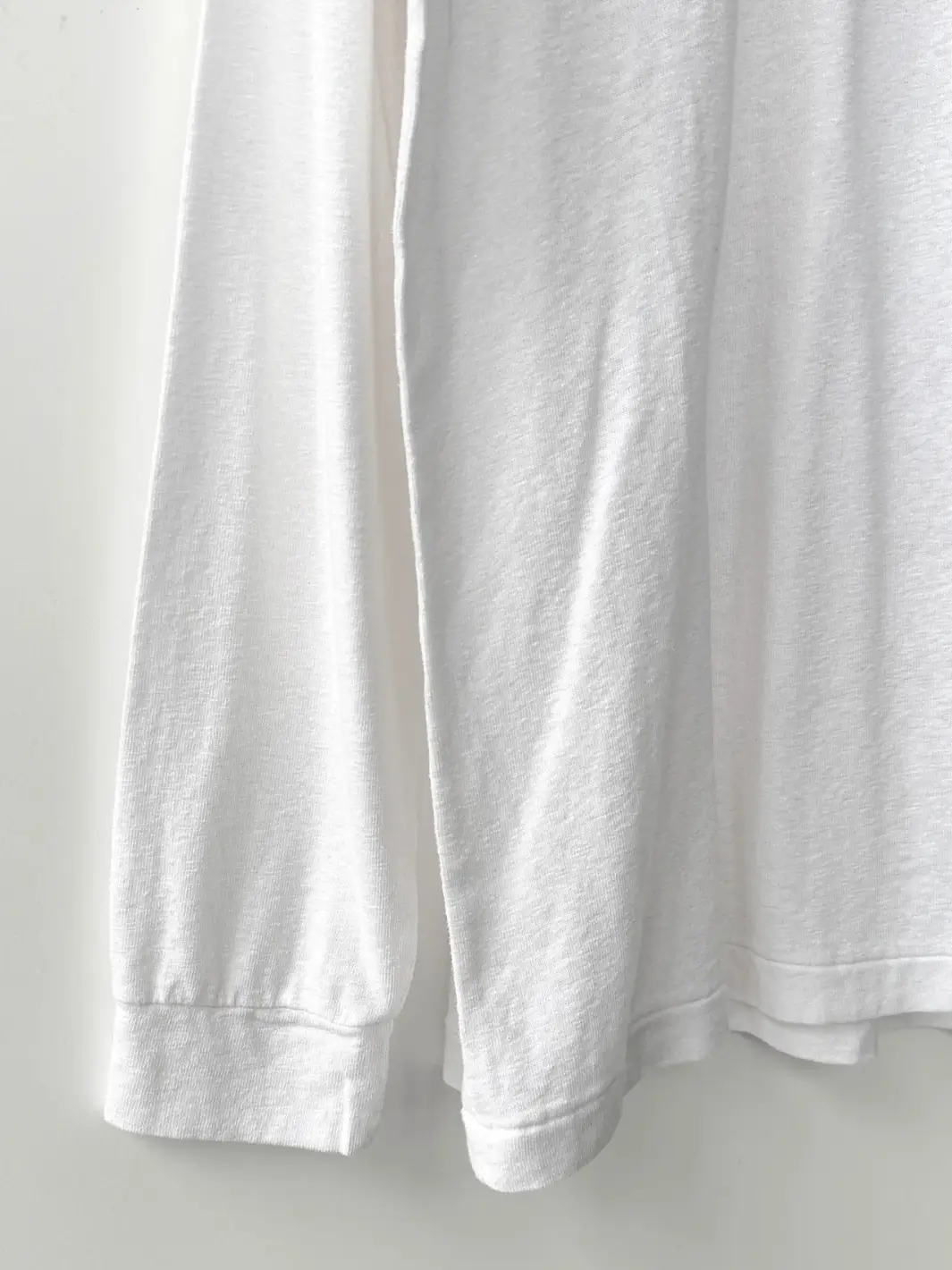 Haze Linen Blend Tee - White - Image 6