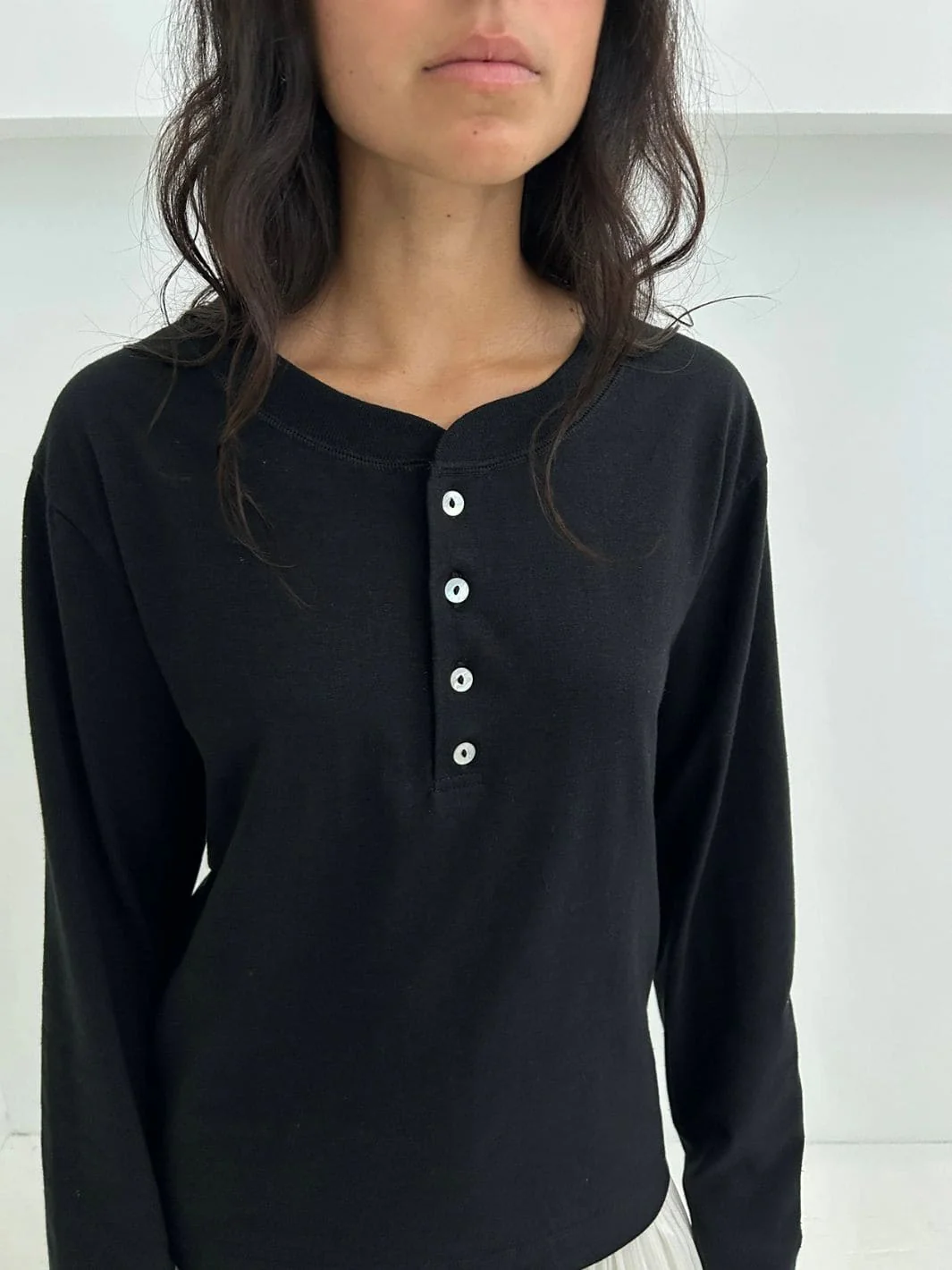 Hemp Bay Henley - Black - Image 3