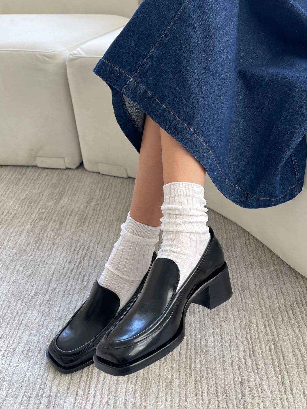 Her Socks (MC Cotton) - Classic White - Image 2