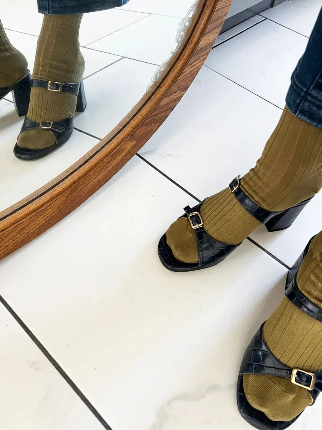 Her Socks (MC Cotton) - Pesto - Image 5
