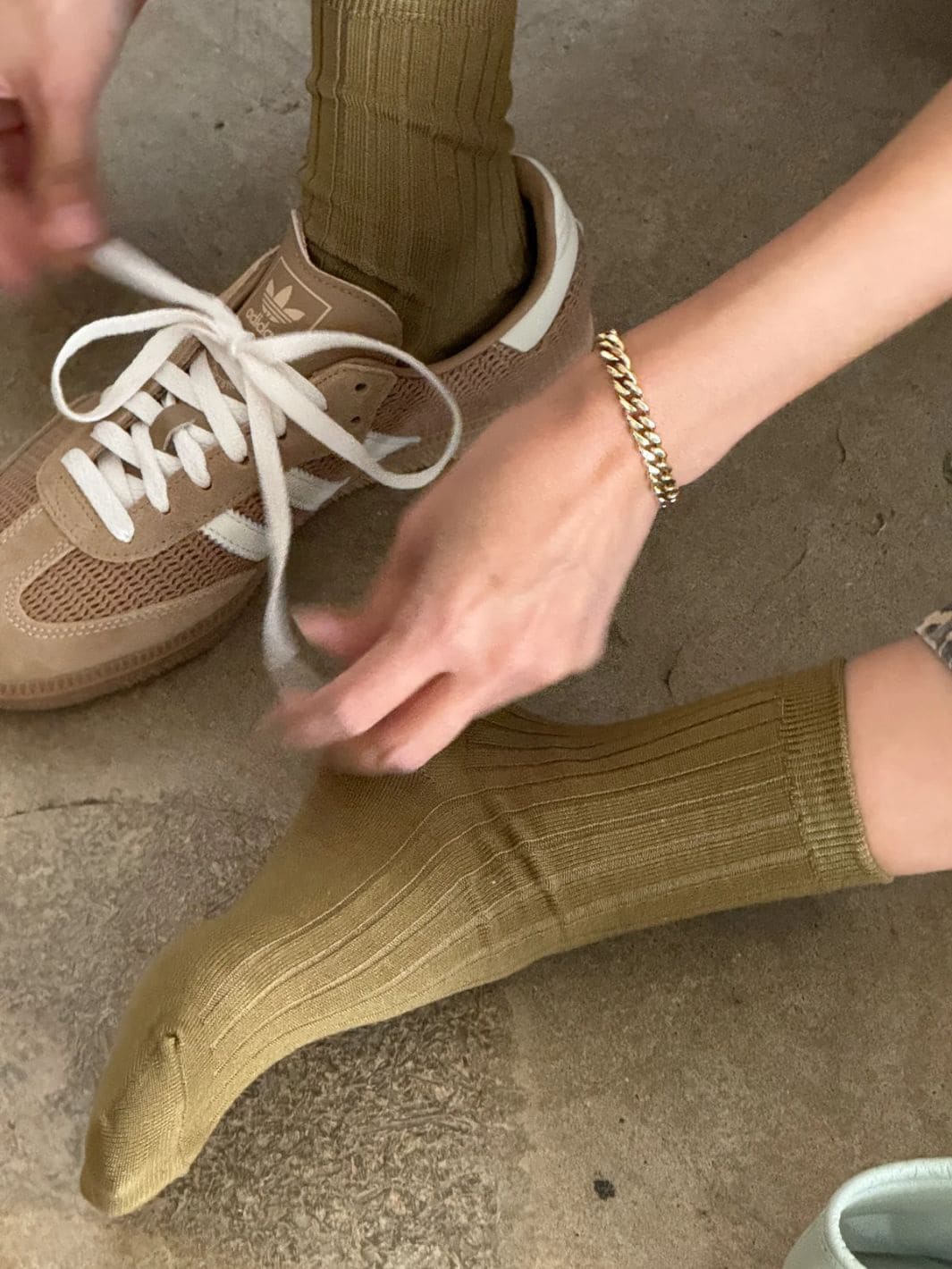 Her Socks (MC Cotton) - Pesto - Image 6
