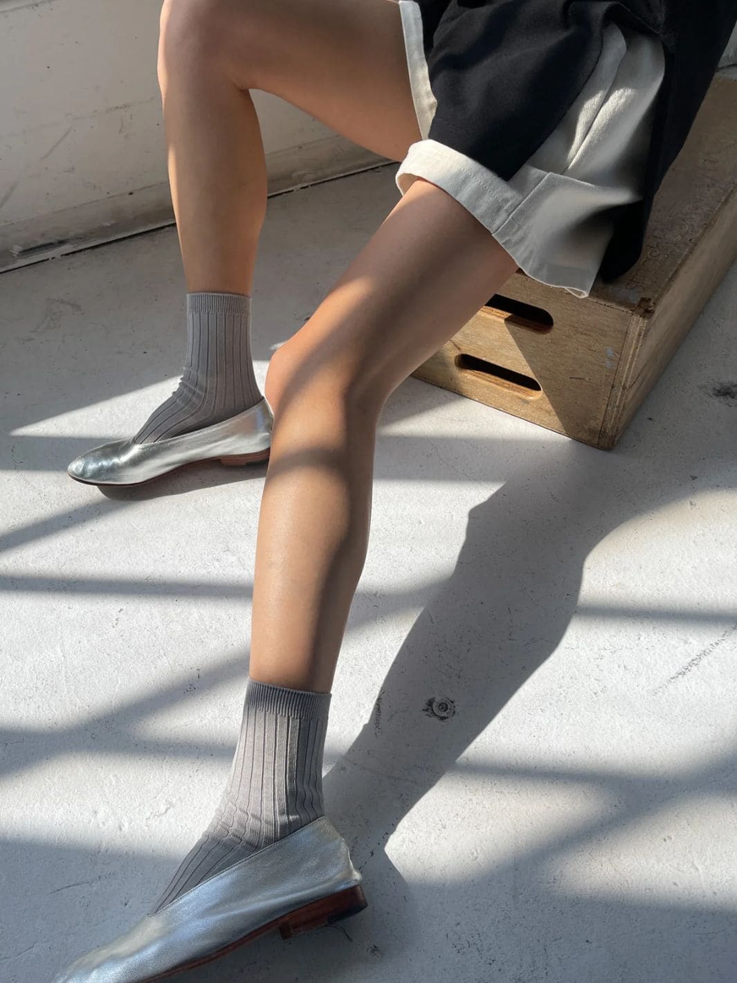Her Socks (MC Cotton) - Stone - Image 3