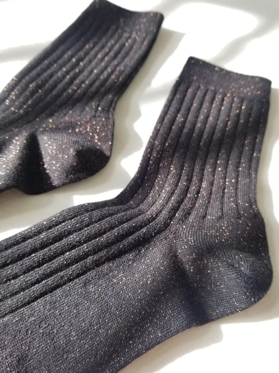 Her Socks (MODAL Lurex) - Copper Black - Image 3