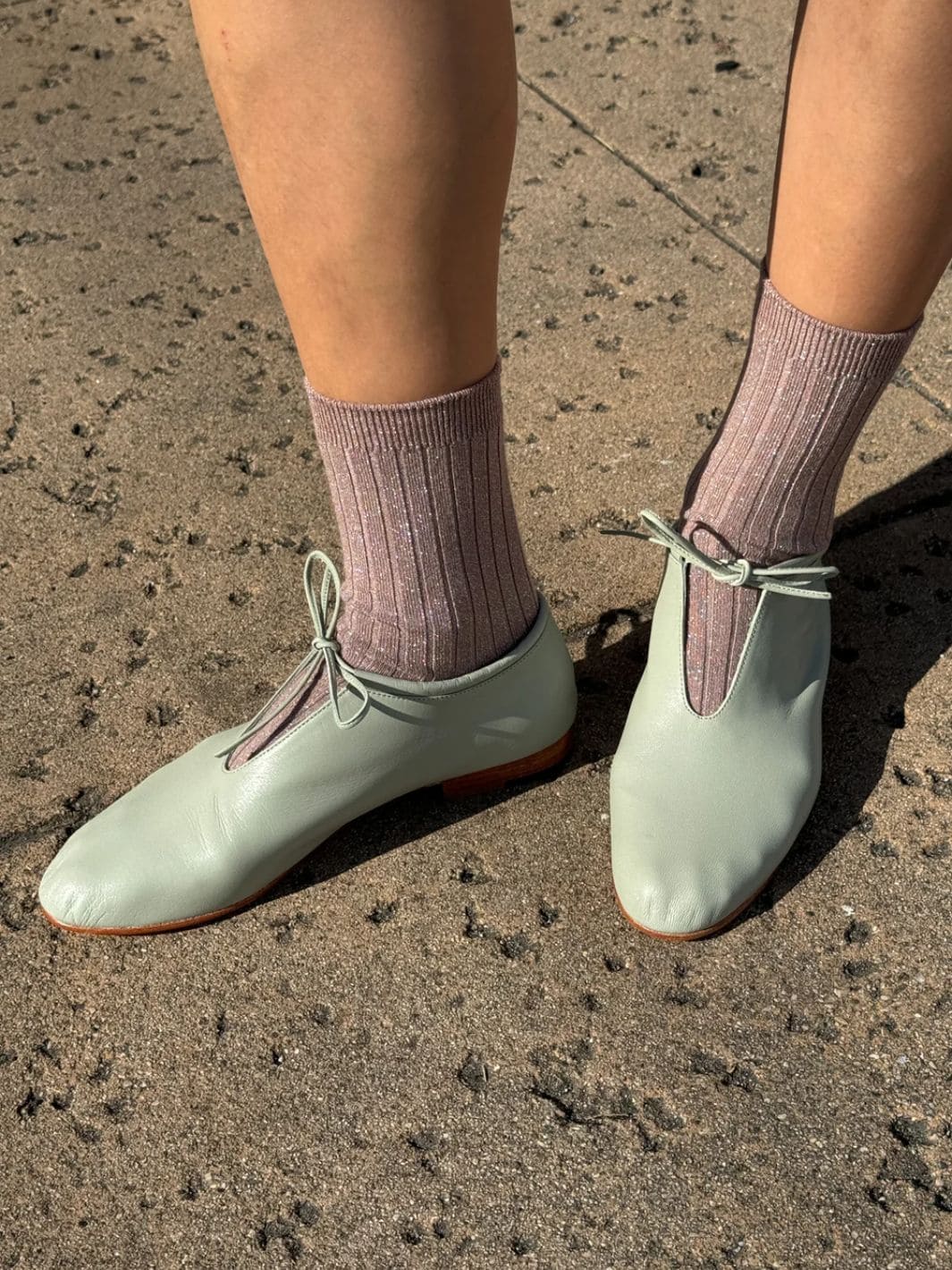 Her Socks (MODAL Lurex) - Jute Glitter - Image 2