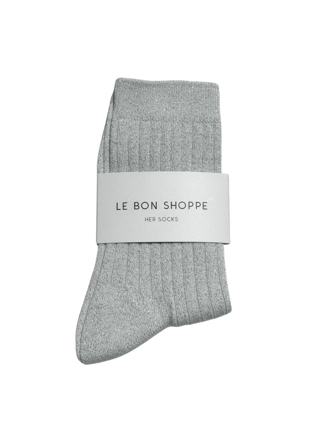Her Socks (MODAL Lurex) - Snow White