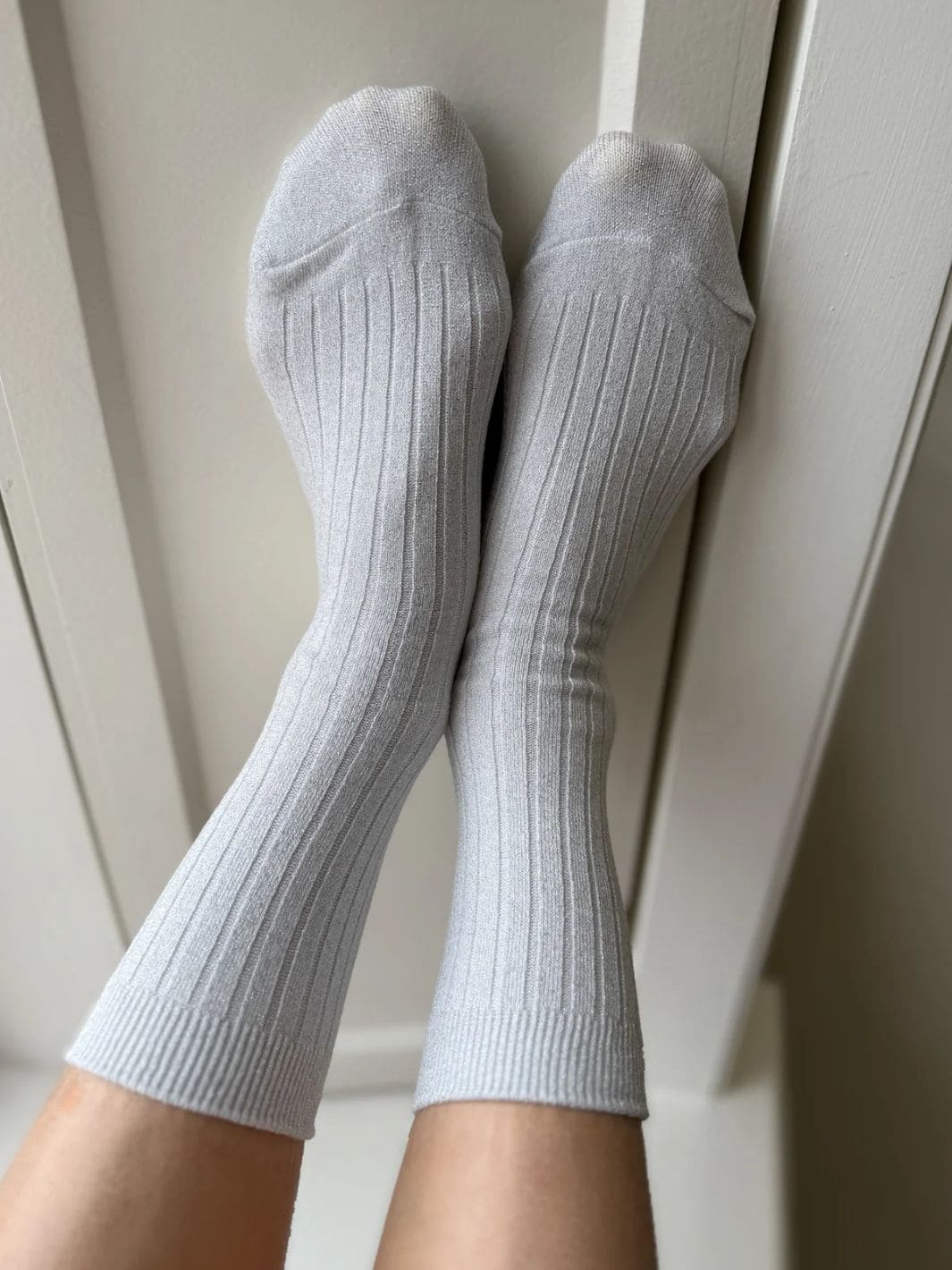 Her Socks (MODAL Lurex) - Snow White - Image 4