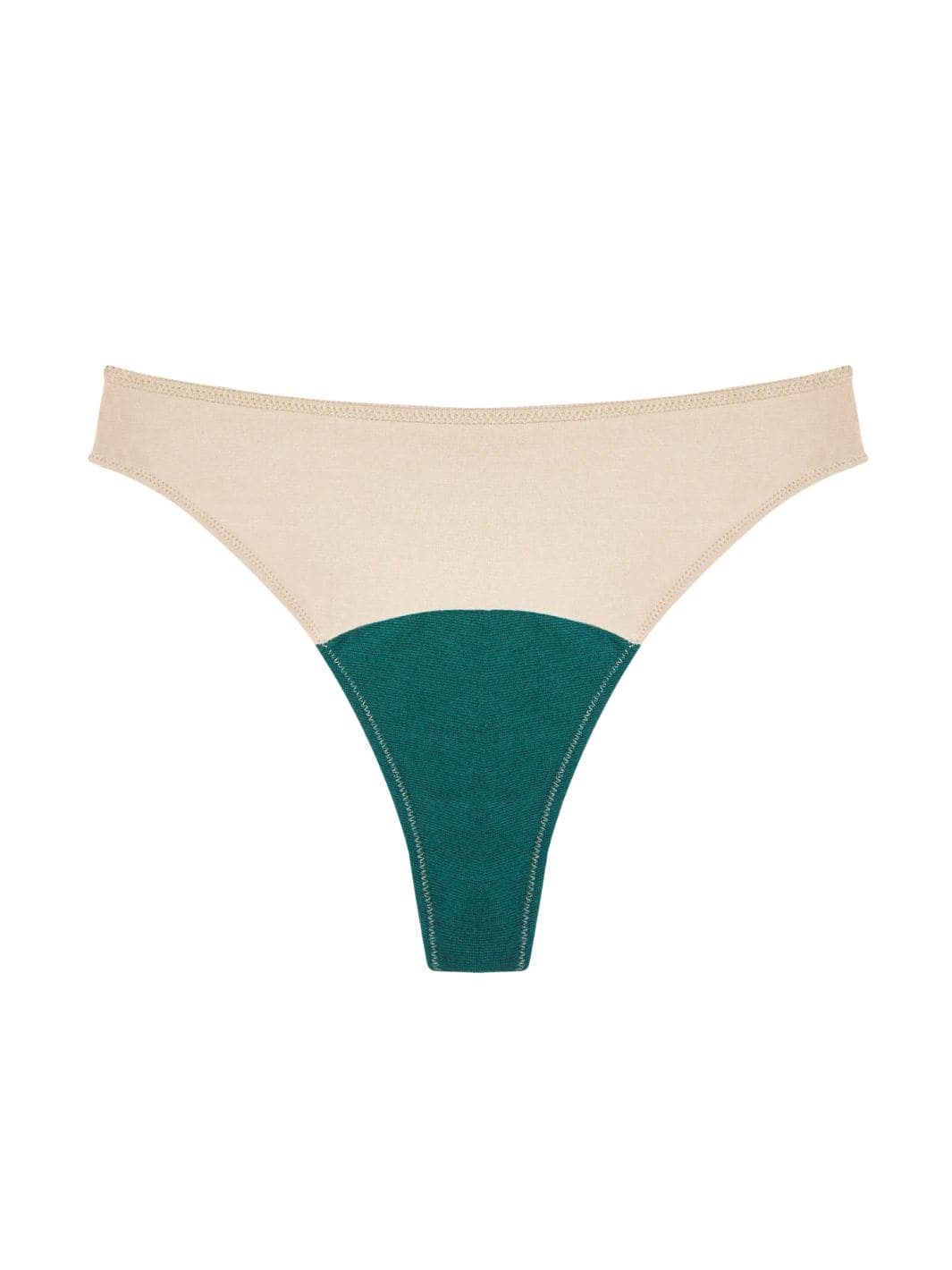 High Rise Thong - Beige - Image 7