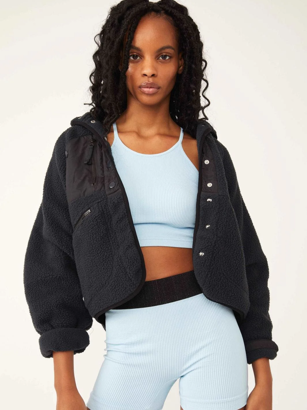 Hit The Slopes Fleece Jacket - Black - Image 2