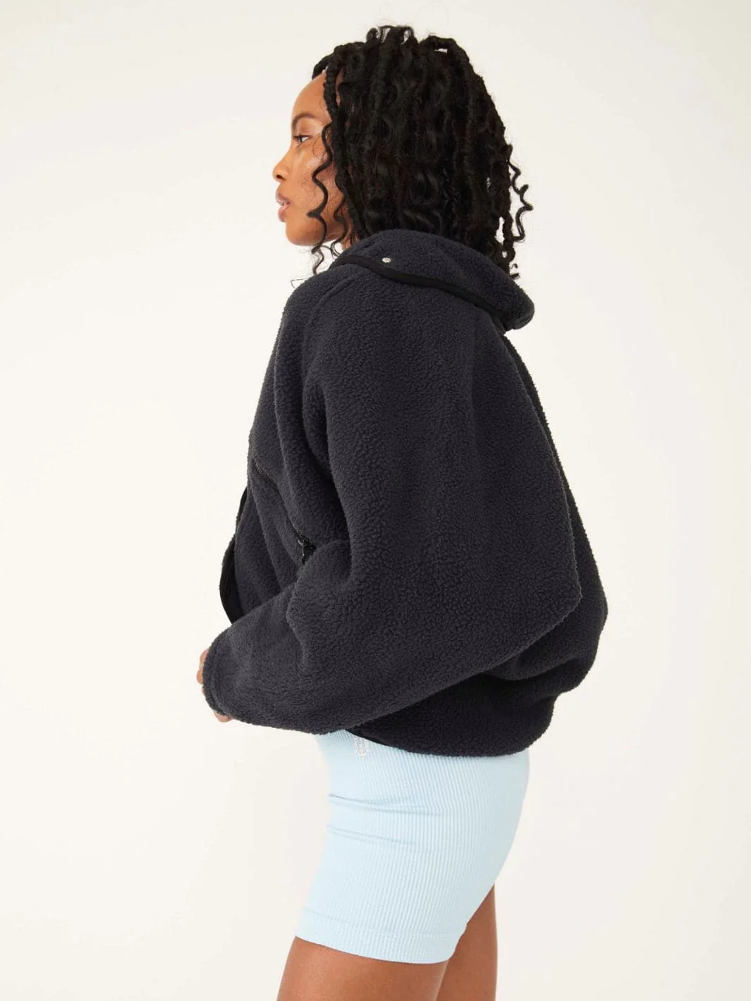 Hit The Slopes Fleece Jacket - Black - Image 3