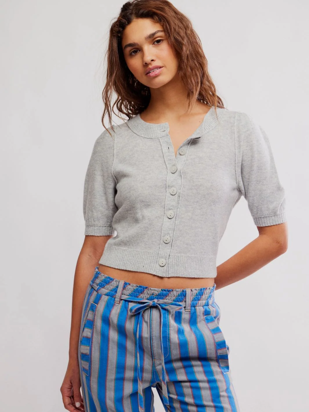 Isla Solid Cardi - Mineral Grey - Image 2