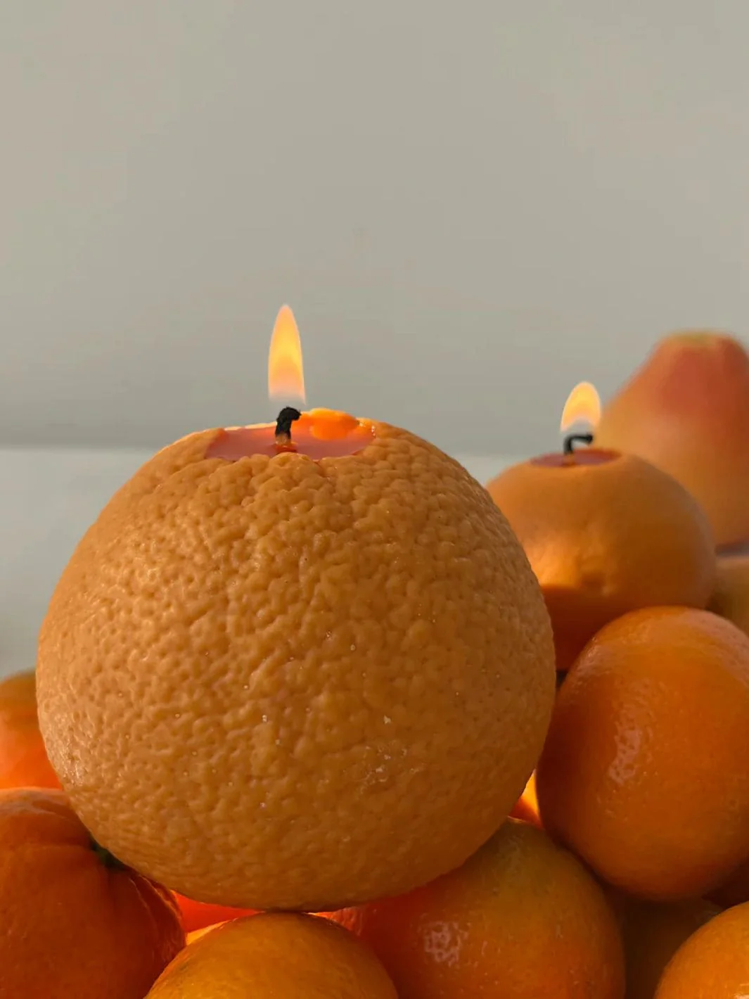 Large Orange Candle - Image 6