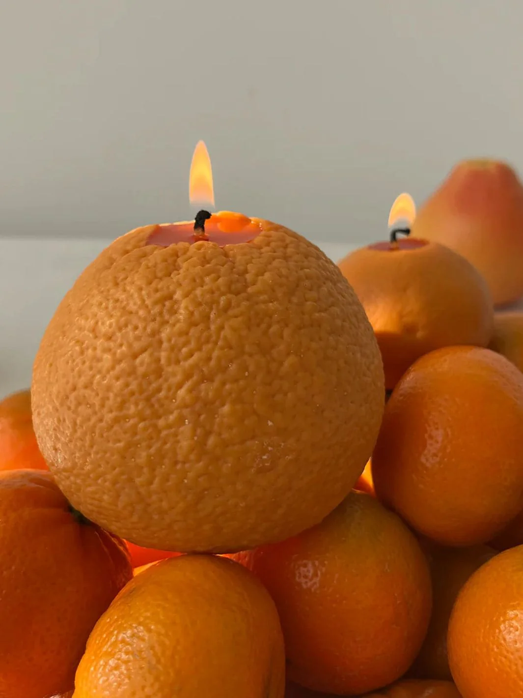 Large Orange Candle - Image 9