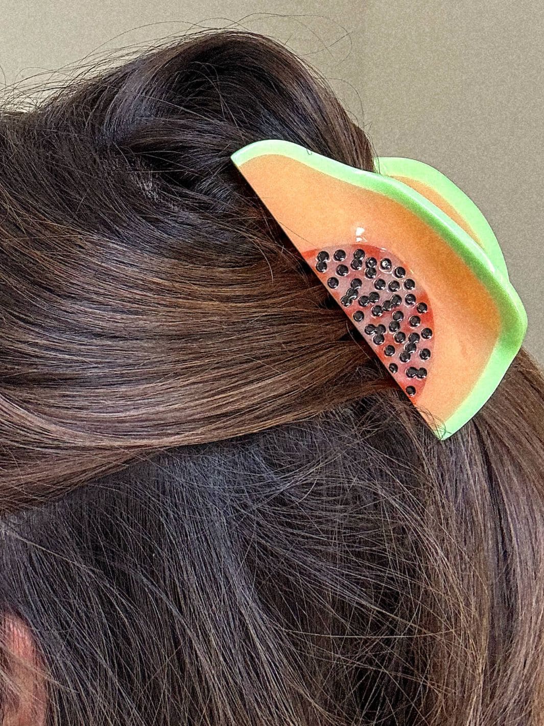 Large Papaya Hair Claw Clip - Image 11