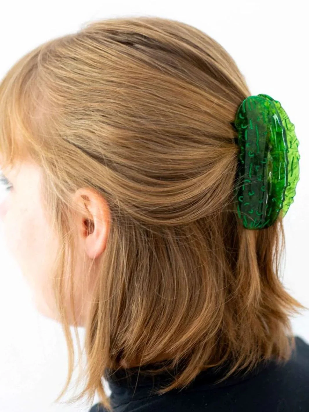 Large Pickle Hair Claw Clip - Image 2