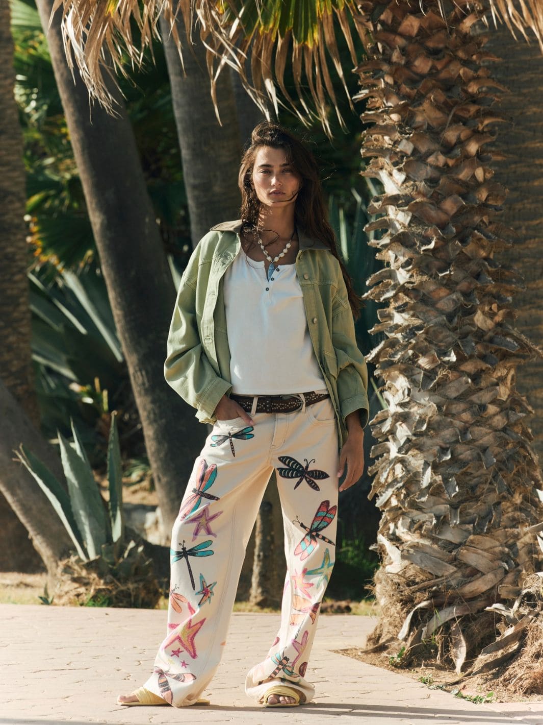 Lemon Denim Jacket - Washed Sage - Image 5