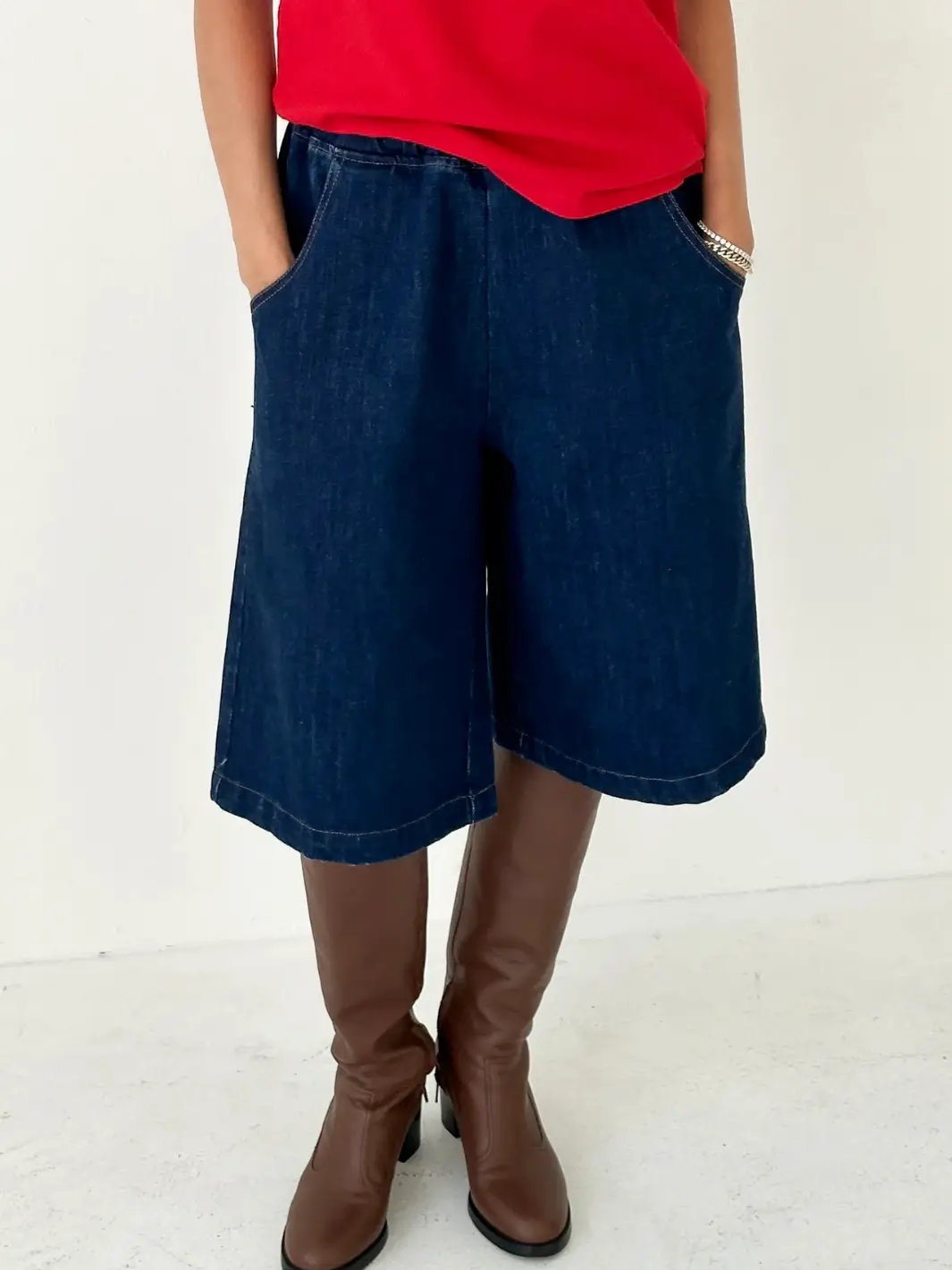 Liam Bermuda Shorts - Raw Denim - Image 5