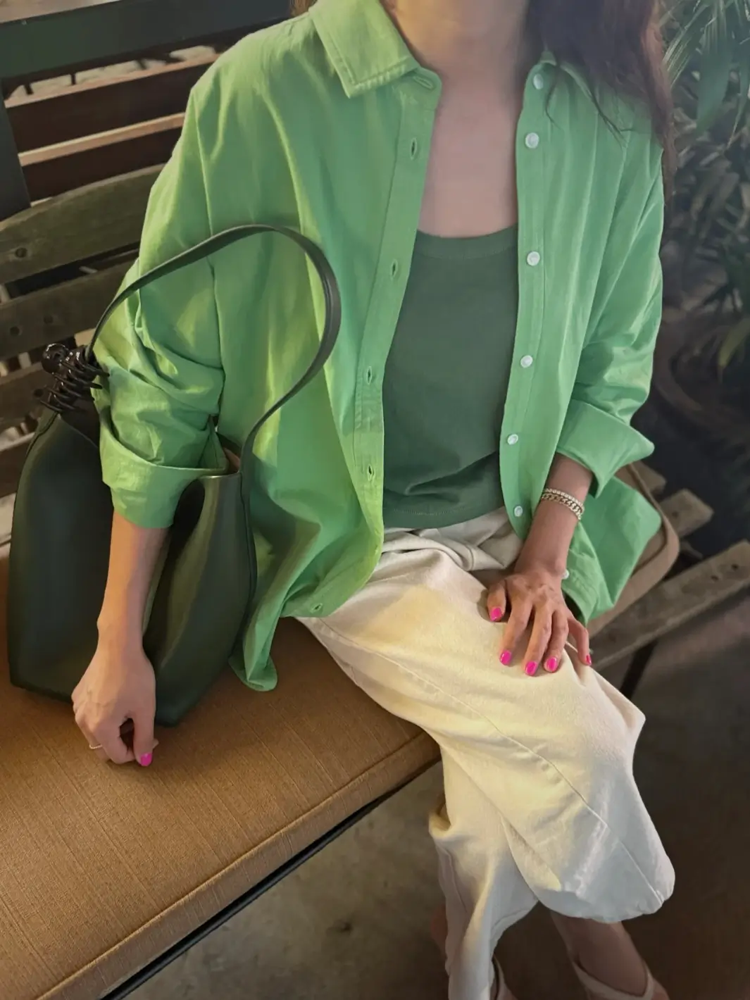 Light Weight Owen Shirt - Green Bud - Image 2