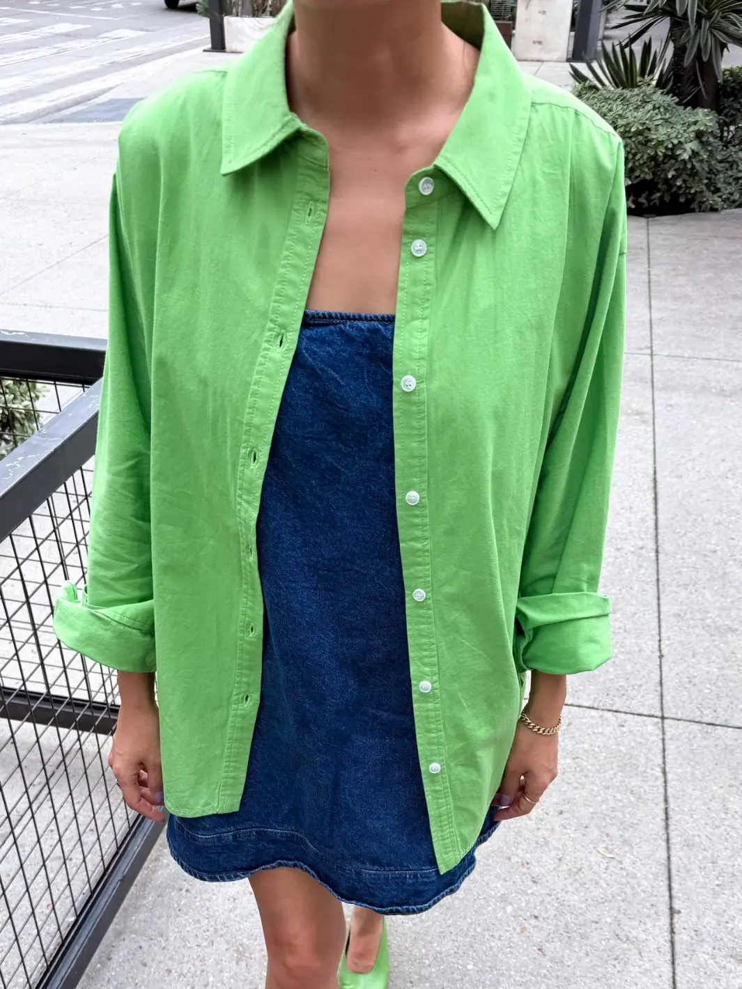 Light Weight Owen Shirt - Green Bud - Image 3