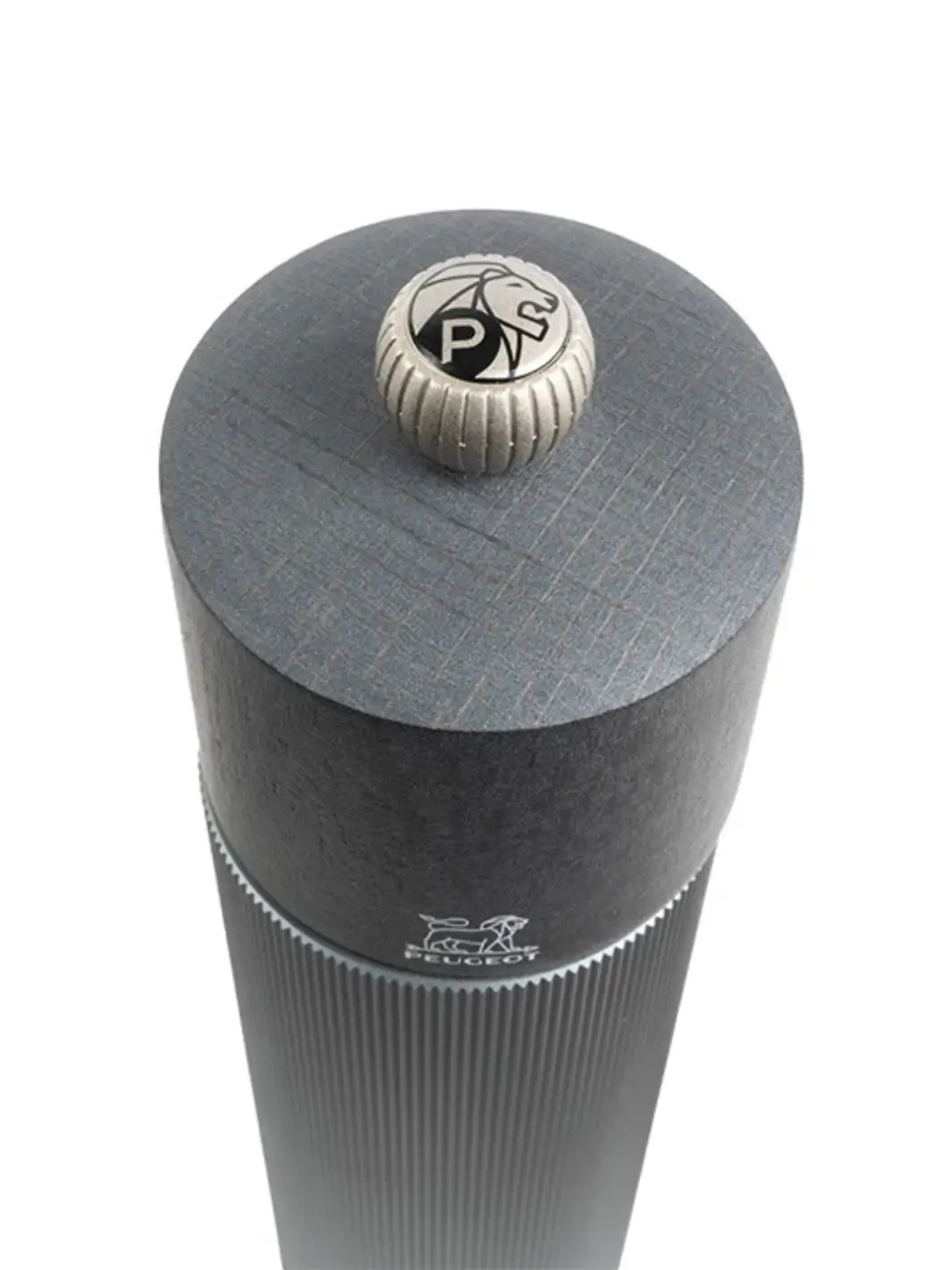 Line Manual Pepper Mill in Aluminium and Wood, Carbon - Image 2