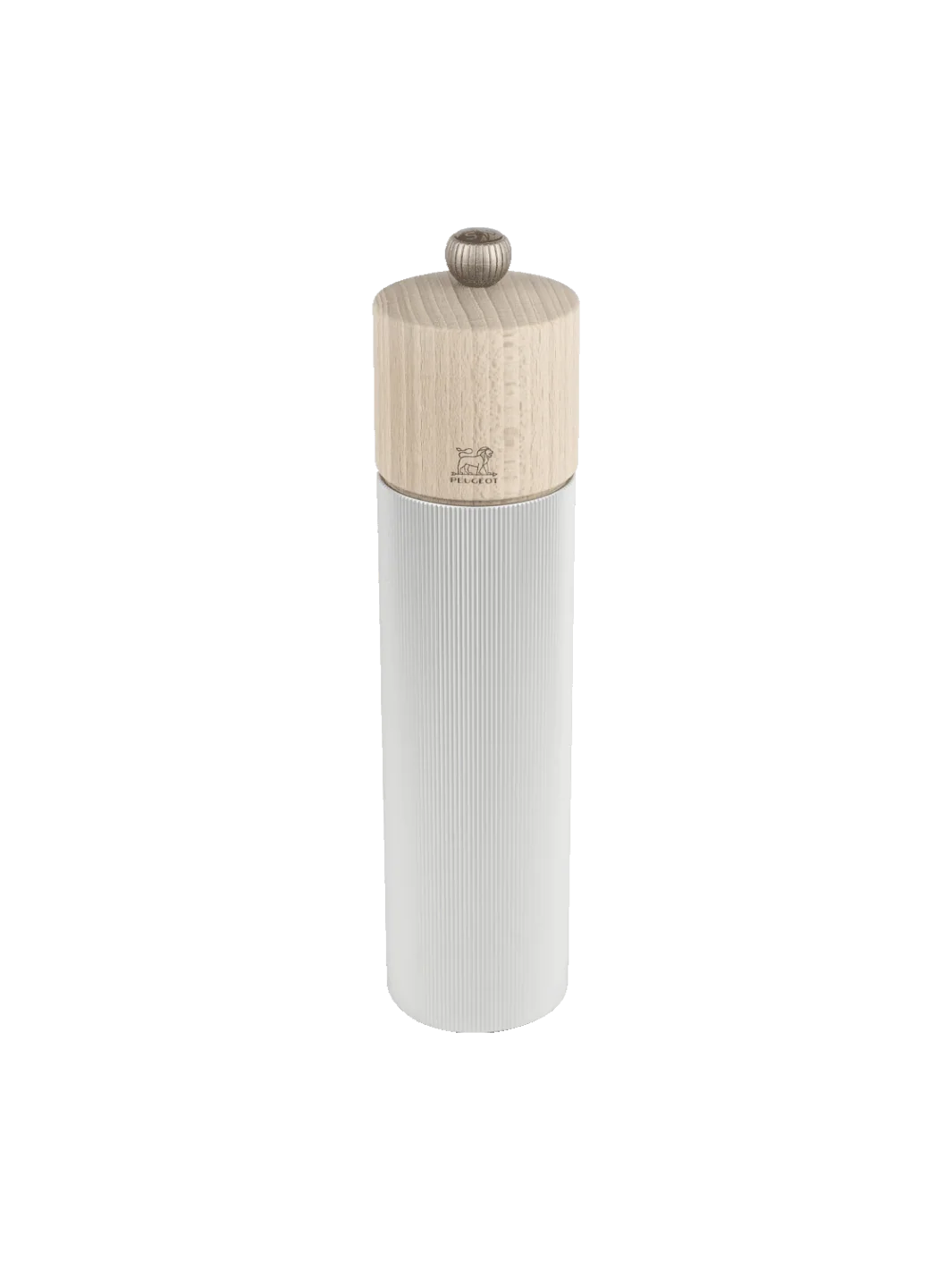 Line Manual Salt Mill in Aluminium and Wood, Natural