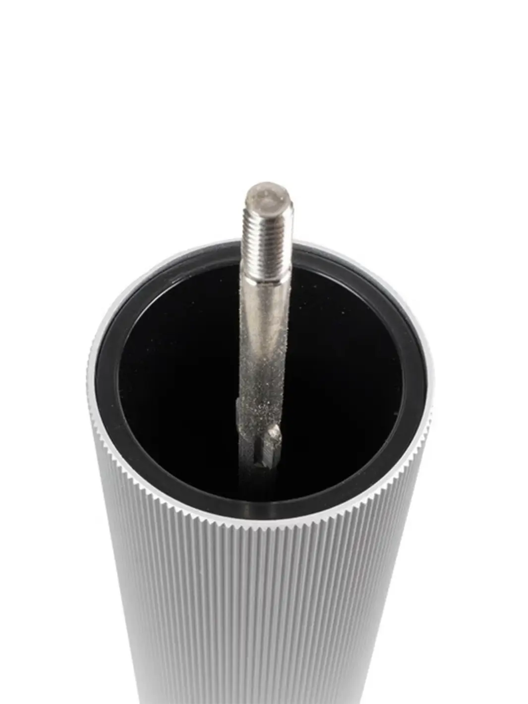 Line Manual Salt Mill in Aluminium and Wood, Natural - Image 3