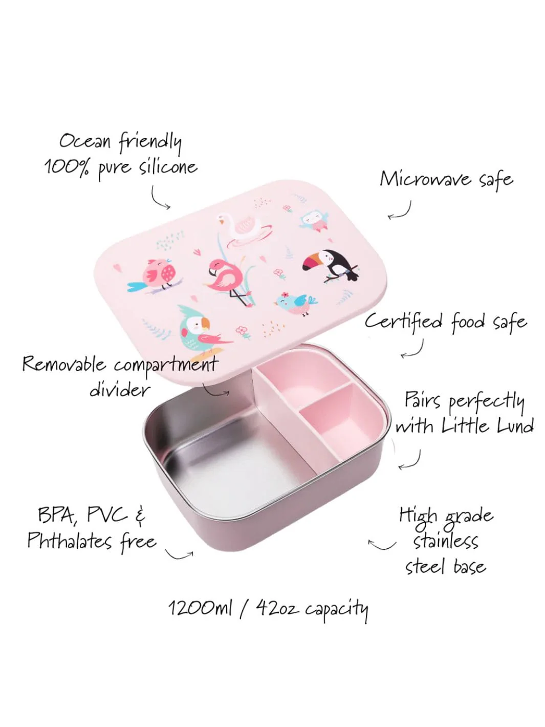 Little Lund Lunch Box - Birds - Image 3