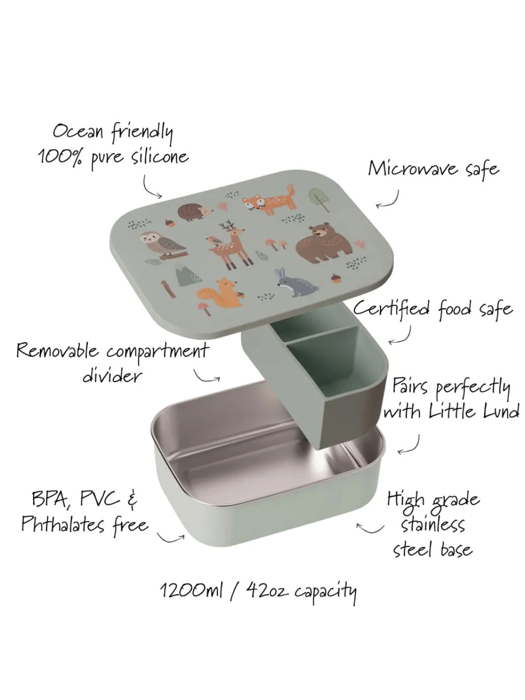 Little Lund Lunch Box - Woodland - Image 4