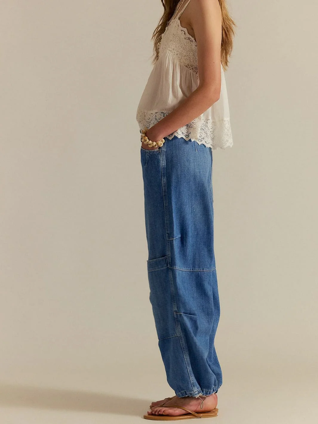 Logan Cinched Cargo Jeans - Harper - Image 3