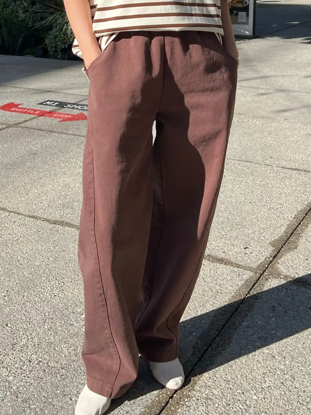 Long Arc Pants - Chocolate - Image 2