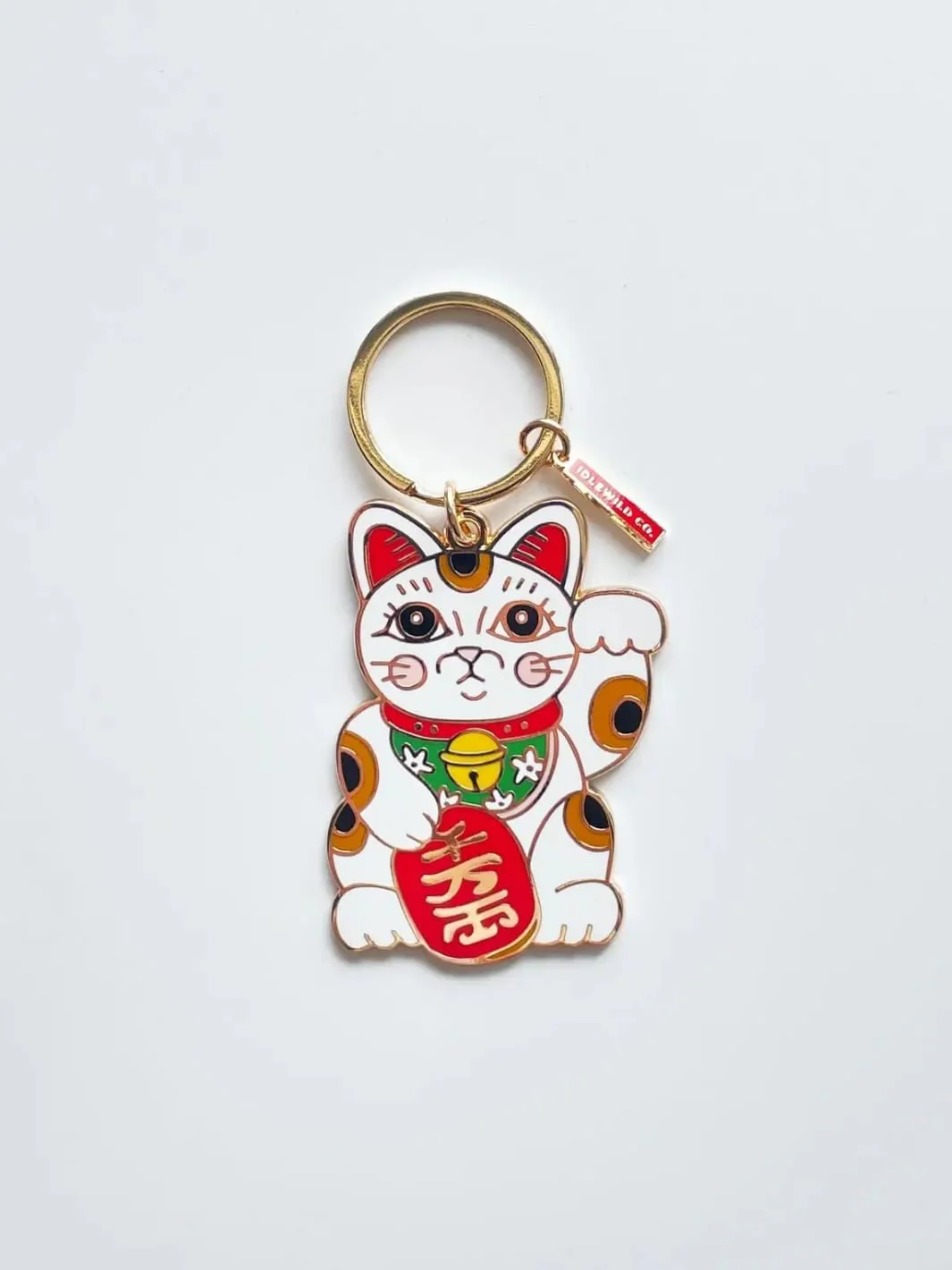 Maneki Neko Enamel Keychain - Image 4