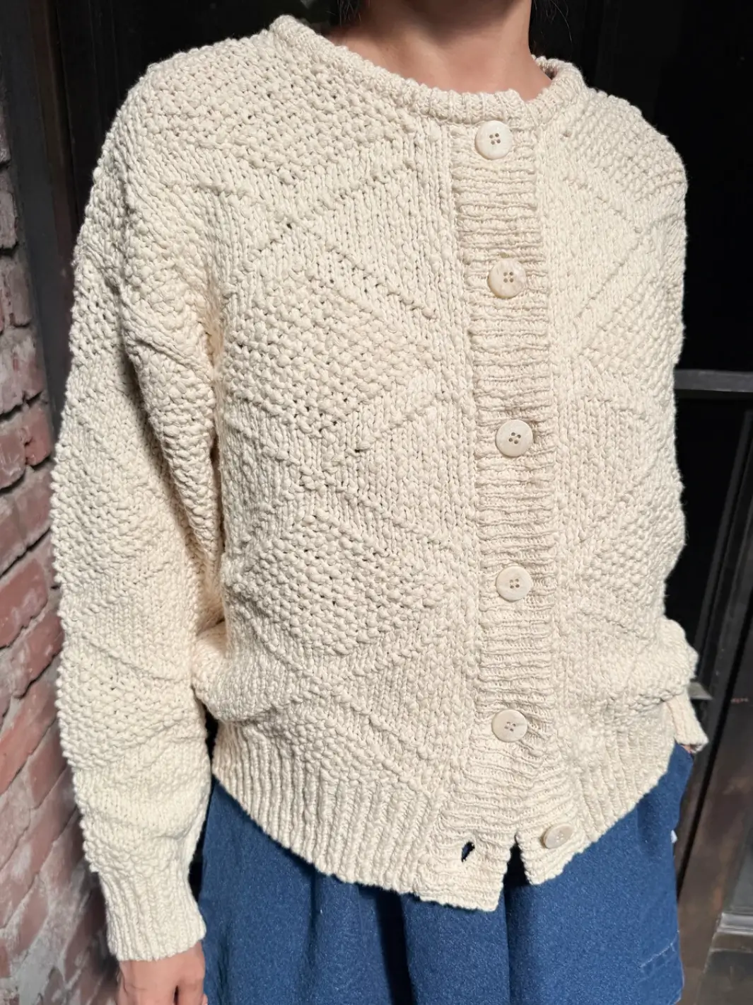 Mason Cotton Cardigan - Naturel - Image 2