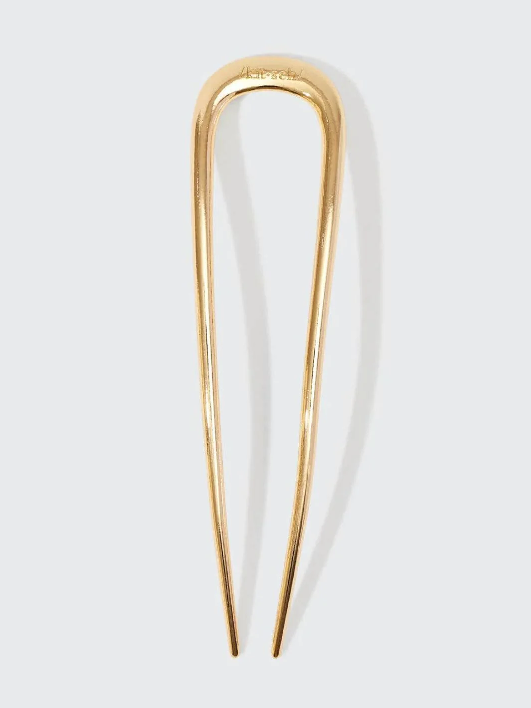 Metal French Hair Pin - Gold - Image 3