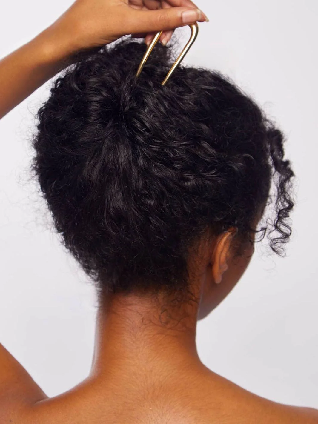 Metal French Hair Pin - Gold - Image 6