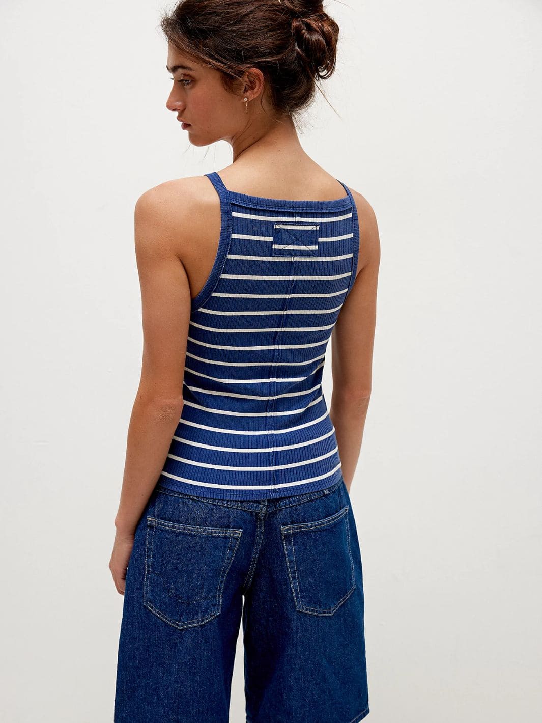 Mia Striped Tank - Navy Combo - Image 5